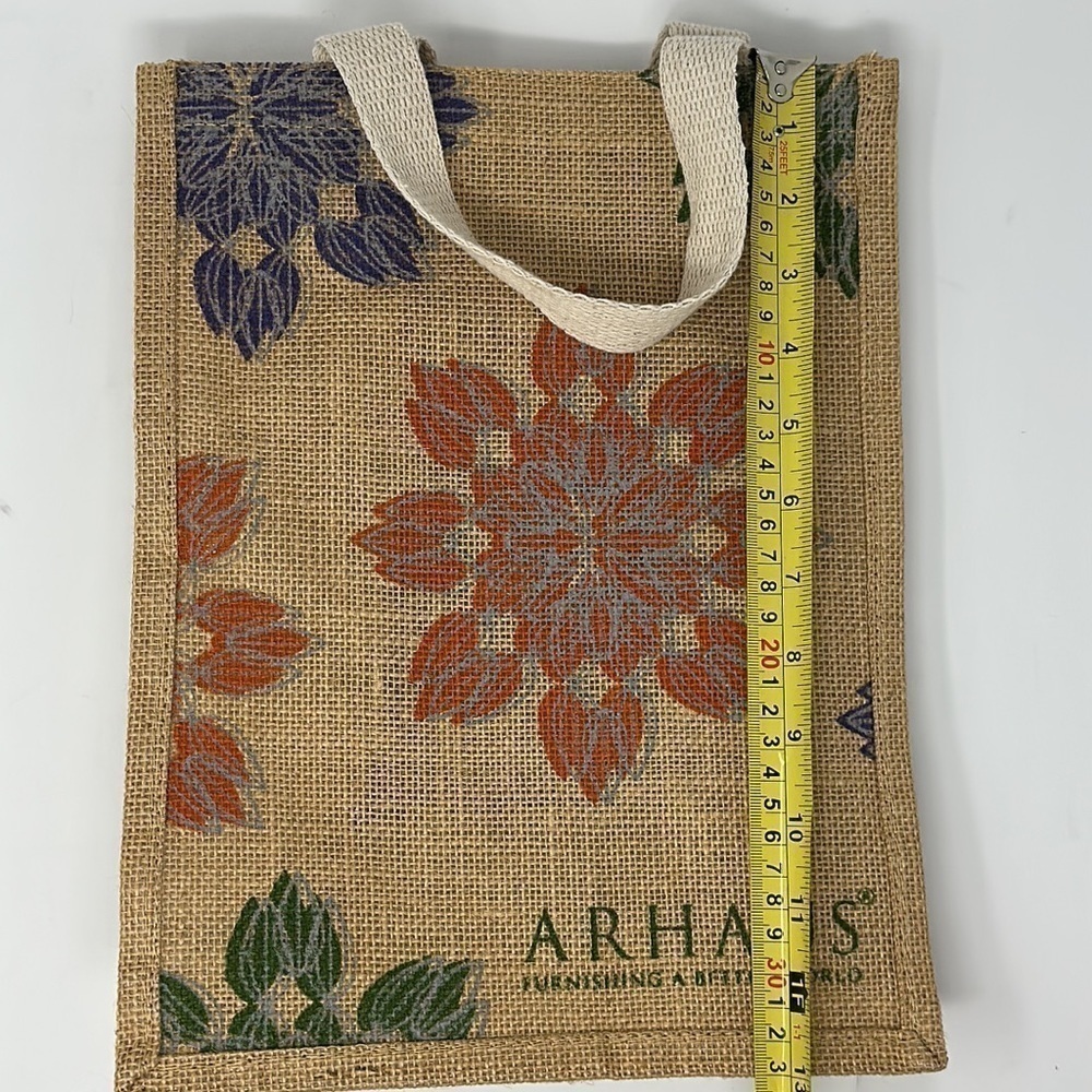 Arhaus Jute Floral Tote Bag - Picture 7 of 8